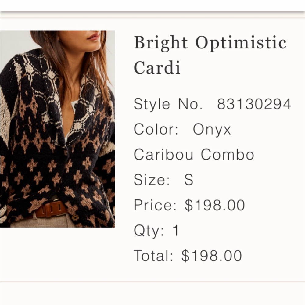Freepeople Bright Optimistic Cardigan - Hasn’t been worn.